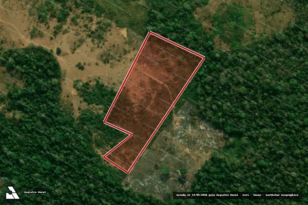 Imagem de satélite de Infração Ambiental em Xapuri - AC