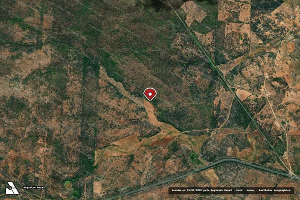 Imagem de satélite — Embargo IBAMA — Infração da Flora — Santa Cruz/RN