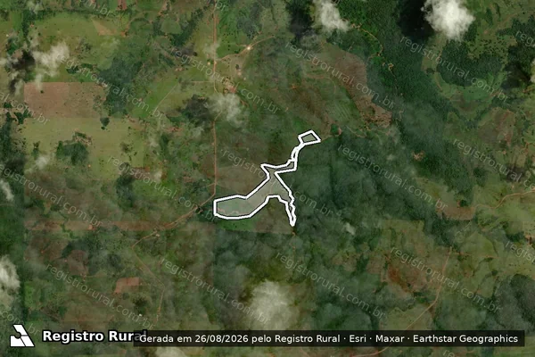 Imagem de satélite de Infração da Flora em Parecis - RO