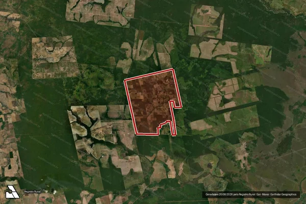 Imagem de satélite de Infração da Flora em Santa Terezinha - MT