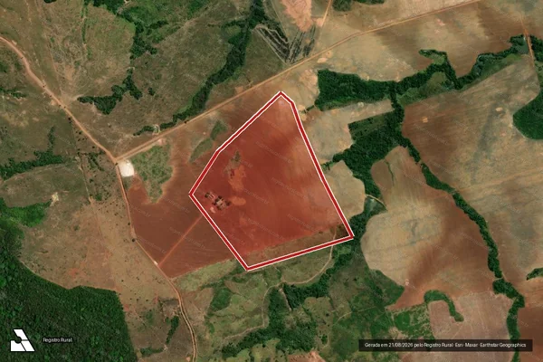Imagem de satélite de Infração Ambiental em Santa Maria das Barreiras - PA