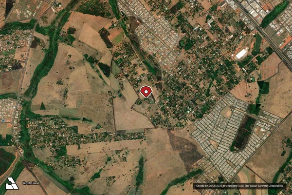 Imagem de satélite — Embargo IBAMA — Infração da Fauna - São José do Rio Preto/SP