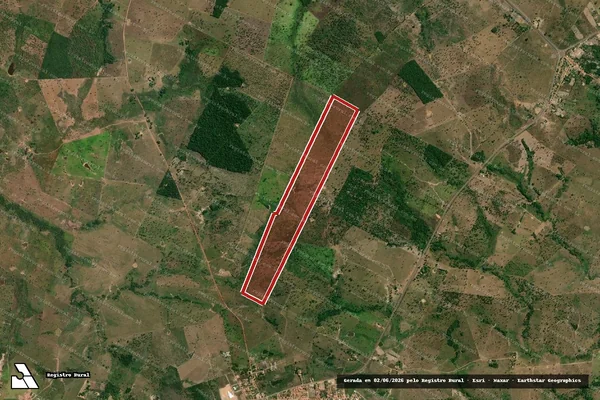 Imagem de satélite — Embargo IBAMA — Infração da Flora — Augustinópolis/TO