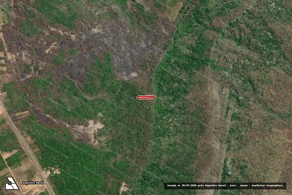 Imagem de satélite de Infração Ambiental em Ipueiras - CE