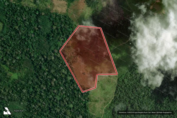 Imagem de satélite de Infração da Flora em Feijó - AC