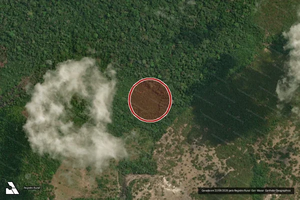 Imagem de satélite — Embargo IBAMA — Infração da Flora - Aveiro/PA