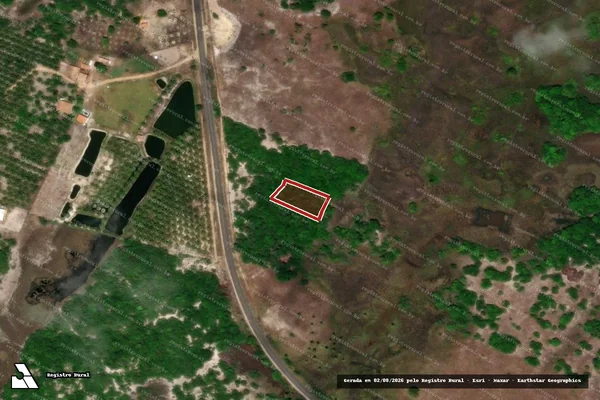 Imagem de satélite de Infração da Flora em Pacatuba - SE