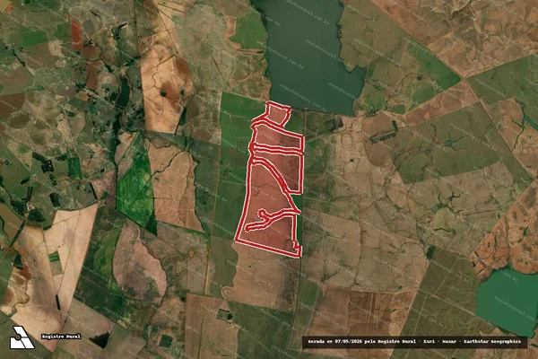 Imagem de satélite — Embargo IBAMA — Infração da Flora — Itaqui/RS