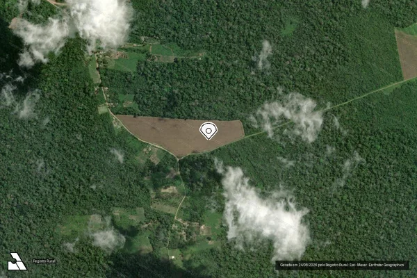 Imagem de satélite — Embargo IBAMA — Infração da Flora — Belterra/PA