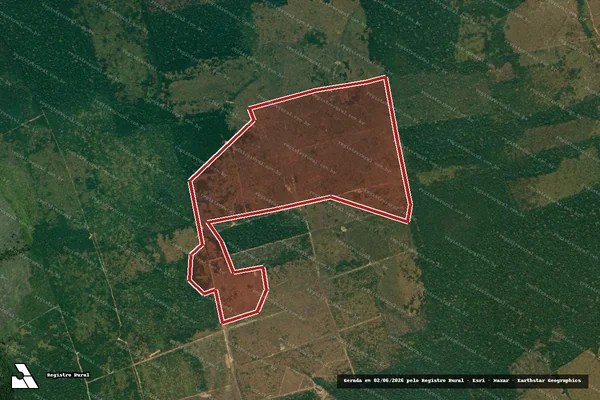 Imagem de satélite de Infração Ambiental em Lábrea - AM