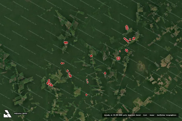 Imagem de satélite de Infração Ambiental em Humaitá - AM