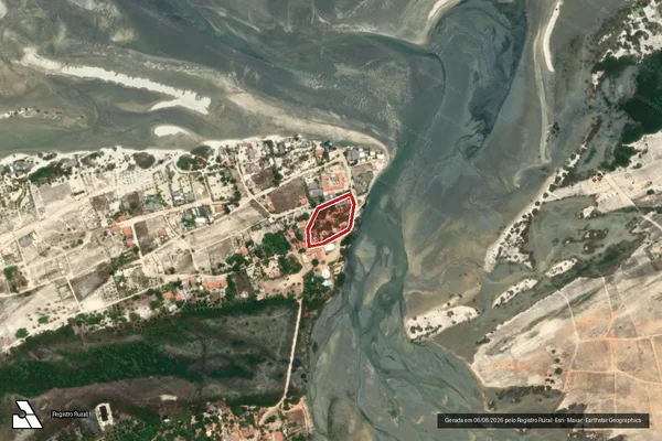 Imagem de satélite — Embargo IBAMA — Infração Ambiental - Camocim/CE