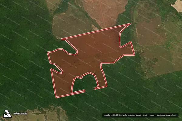 Imagem de satélite de Infração da Flora em São José do Xingu - MT