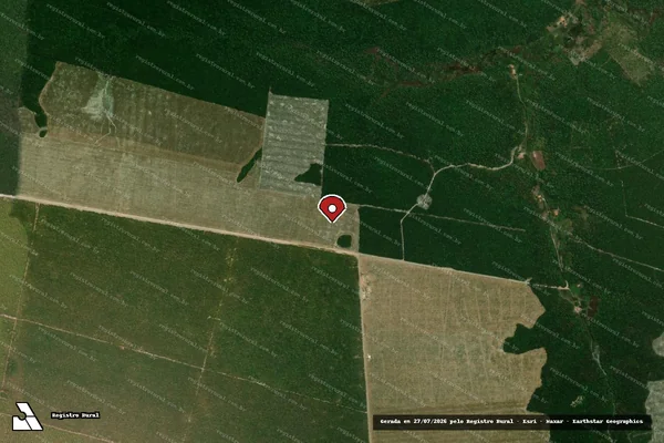 Imagem de satélite — Embargo IBAMA — Infração da Flora — Caxias/MA