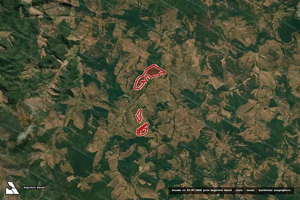 Imagem de satélite de Infração da Flora em Rio Vermelho - MG
