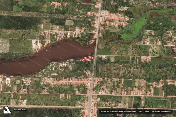 Imagem de satélite — Embargo IBAMA — Infração da Flora — Amontada/CE