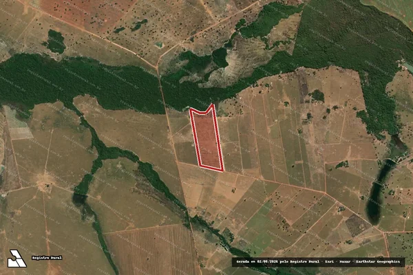 Imagem de satélite de Infração Ambiental em Araguapaz - GO
