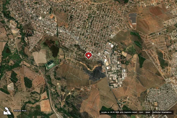 Imagem de satélite de Infração da Fauna em Matozinhos - MG (marcador da localização)
