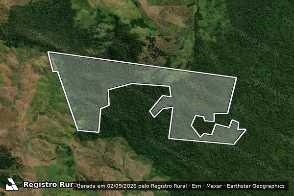 Imagem de satélite de Infração Ambiental em São Félix do Xingu - PA