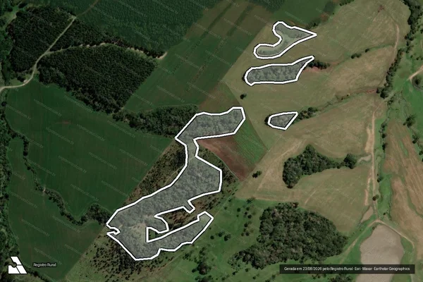 Imagem de satélite de Infração Ambiental em Otacílio Costa - SC