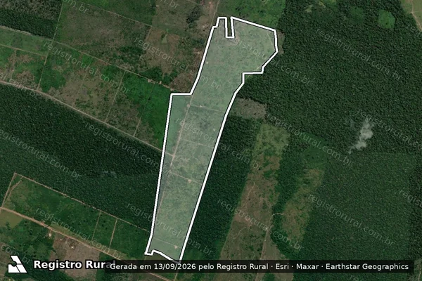 Imagem de satélite de Infração Ambiental em Humaitá - AM