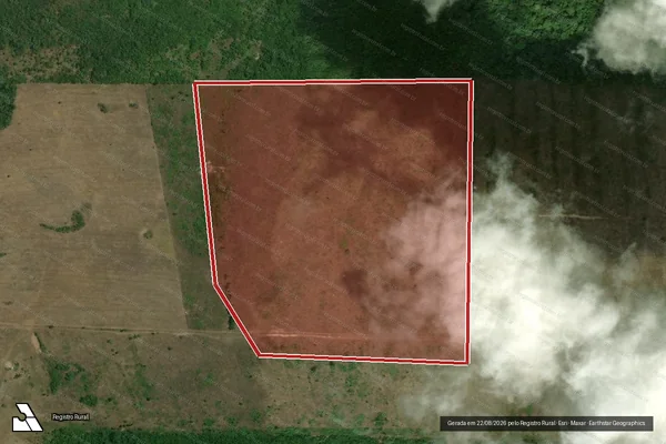 Imagem de satélite — Embargo IBAMA — Infração da Flora - Iracema/RR