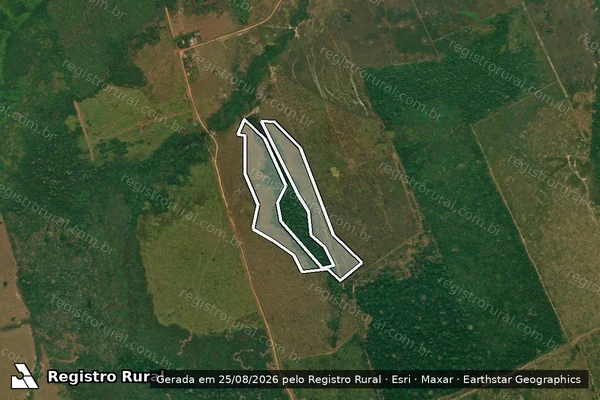 Imagem de satélite de Infração da Flora em Lábrea - AM