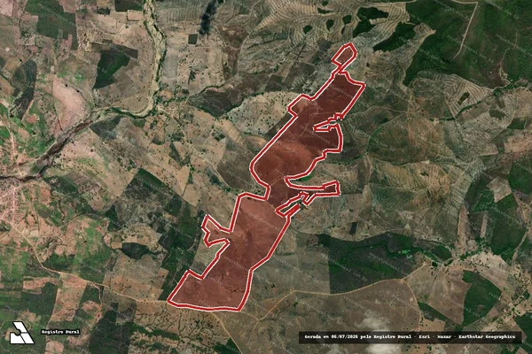 Imagem de satélite — Embargo IBAMA — Infração da Flora — Traipu/AL