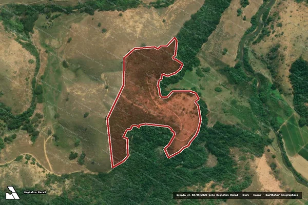 Imagem de satélite de Infração Ambiental em Mimoso do Sul - ES