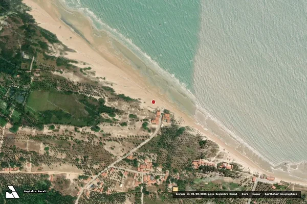 Imagem de satélite de Infração Ambiental em Itarema - CE