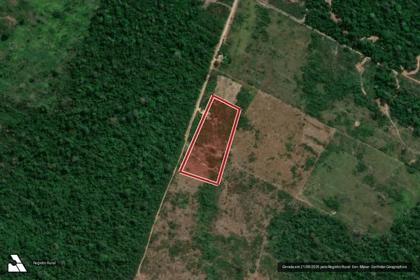 Imagem de satélite de Infração Ambiental em Altamira - PA
