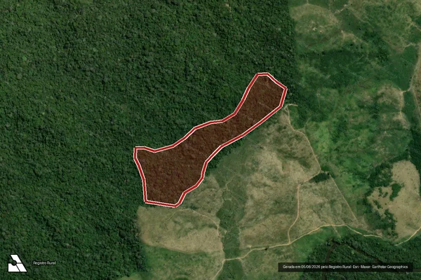 Imagem de satélite de Infração da Flora em Pacajá - PA