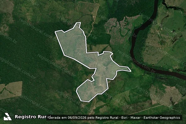 Imagem de satélite de Infração Ambiental em Apuí - AM