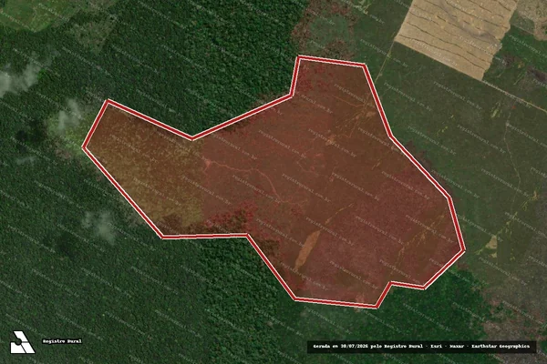 Imagem de satélite de Infração Ambiental em Canutama - AM