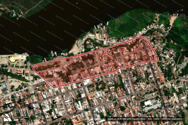 Imagem de satélite de Infração da Flora em Corumbá - MS