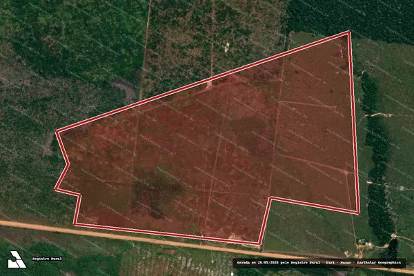 Imagem de satélite de Infração da Flora em Canutama - AM