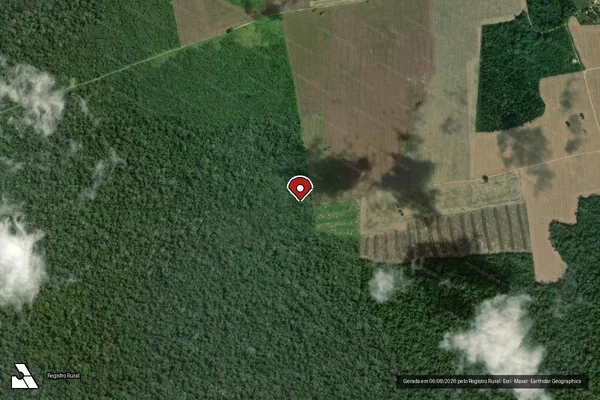 Imagem de satélite — Embargo IBAMA — Infração da Flora - Belterra/PA