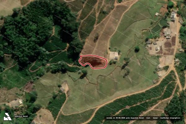 Imagem de satélite de Infração da Flora em Iúna - ES
