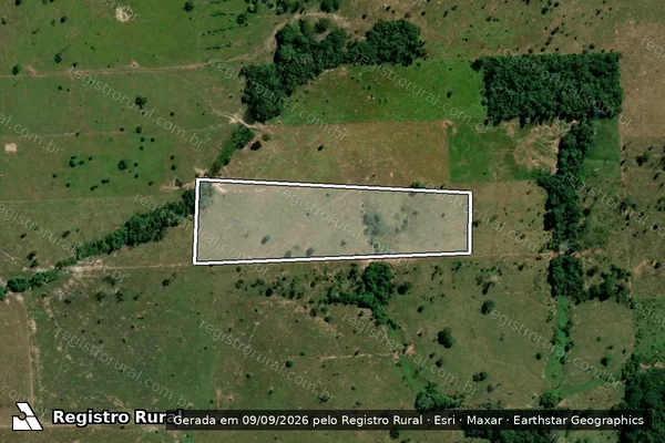 Imagem de satélite de Desmatamento em São Francisco do Guaporé - RO