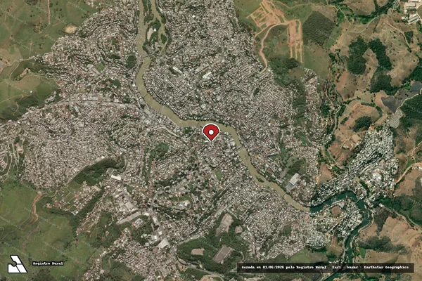 Imagem de satélite de Infração da Fauna em Cachoeiro de Itapemirim - ES (marcador da localização)