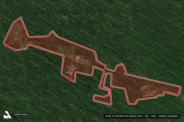 Imagem de satélite de Infração de Licenciamento(Não Classificada-Móvel) em São Félix do Xingu - PA