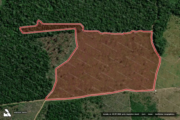 Imagem de satélite de Infração Ambiental em Humaitá - AM
