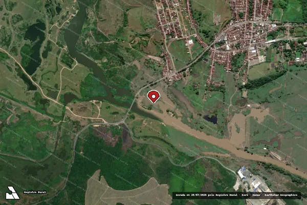 Imagem de satélite — Embargo Ambiental — Satuba/AL