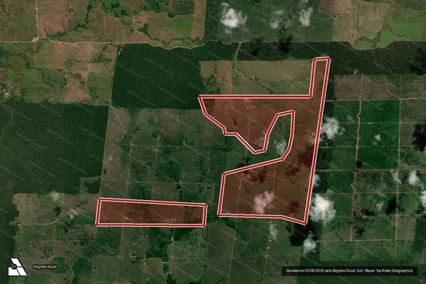 Imagem de satélite de Infração da Flora em Altamira - PA