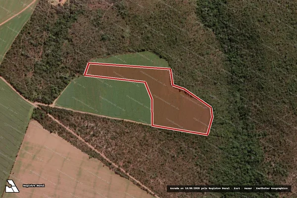 Imagem de satélite de Infração da Flora em Paracatu - MG