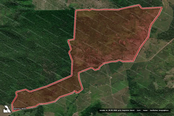 Imagem de satélite de Infração da Flora em São Félix do Xingu - PA