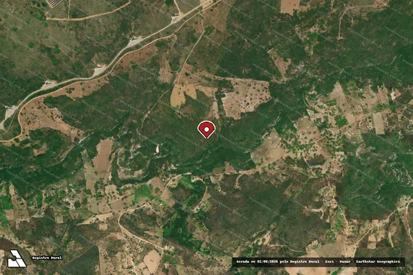 Imagem de satélite — Embargo Ambiental — Tacaratu/PE