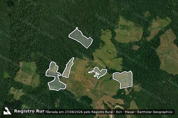 Imagem de satélite de Infração da Flora em Sena Madureira - AC
