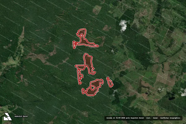 Imagem de satélite de Infração Ambiental em São Félix do Xingu - PA