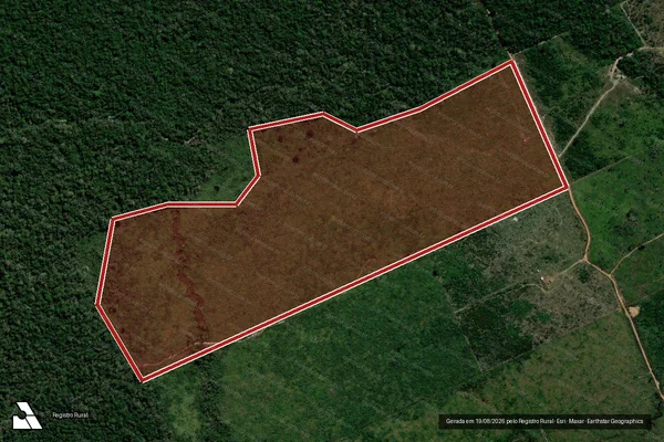Imagem de satélite de Infração Ambiental em Porto Velho - RO